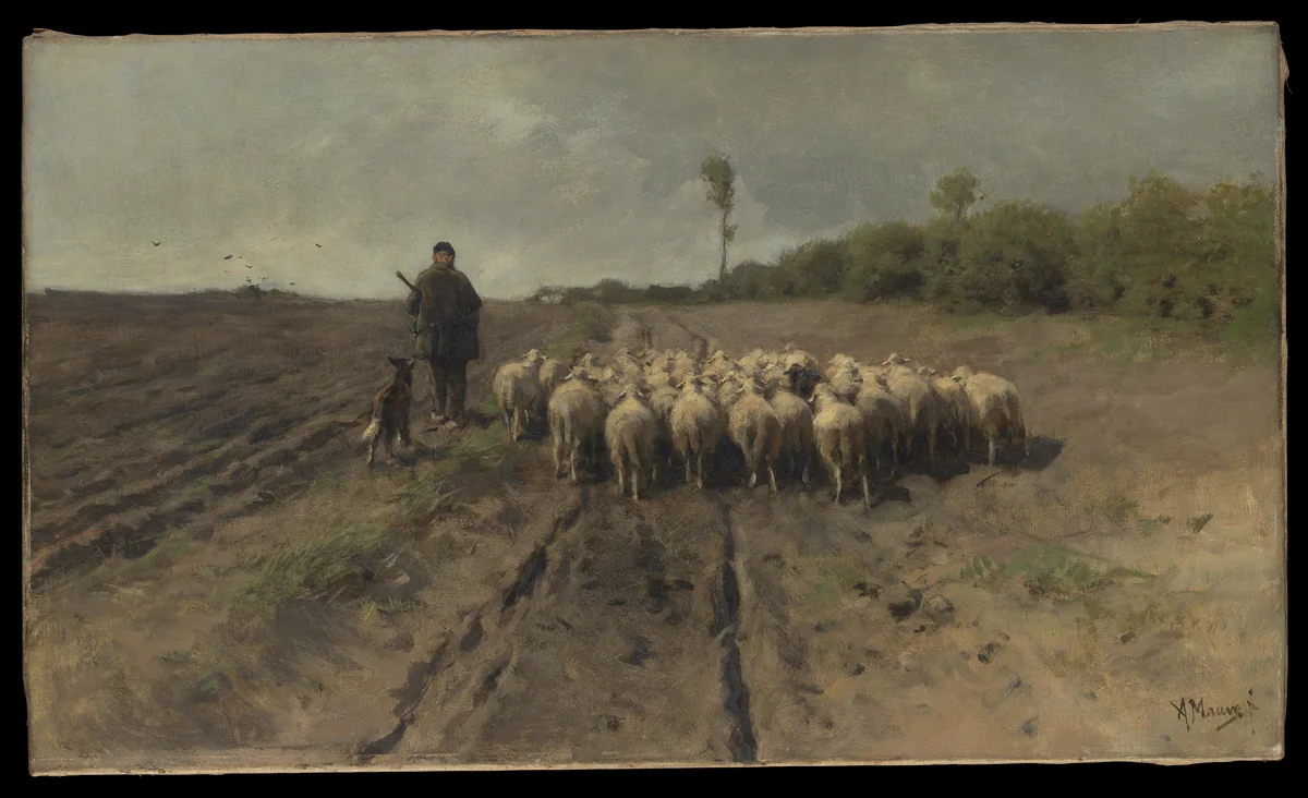 The Return to the Fold by Anton Mauve, painting, 1858-1888