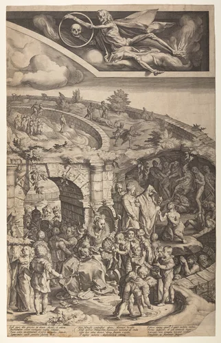 The Table of Cebes (plate 3) by Jacob Matham, print, 1592