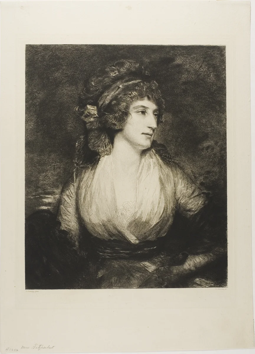 Portrait of a Woman by Charles Albert Waltner, print, 1866-1925