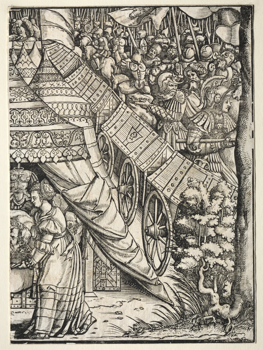 Judith with the Head of Holifernes by Unknown, print, 1500-1600