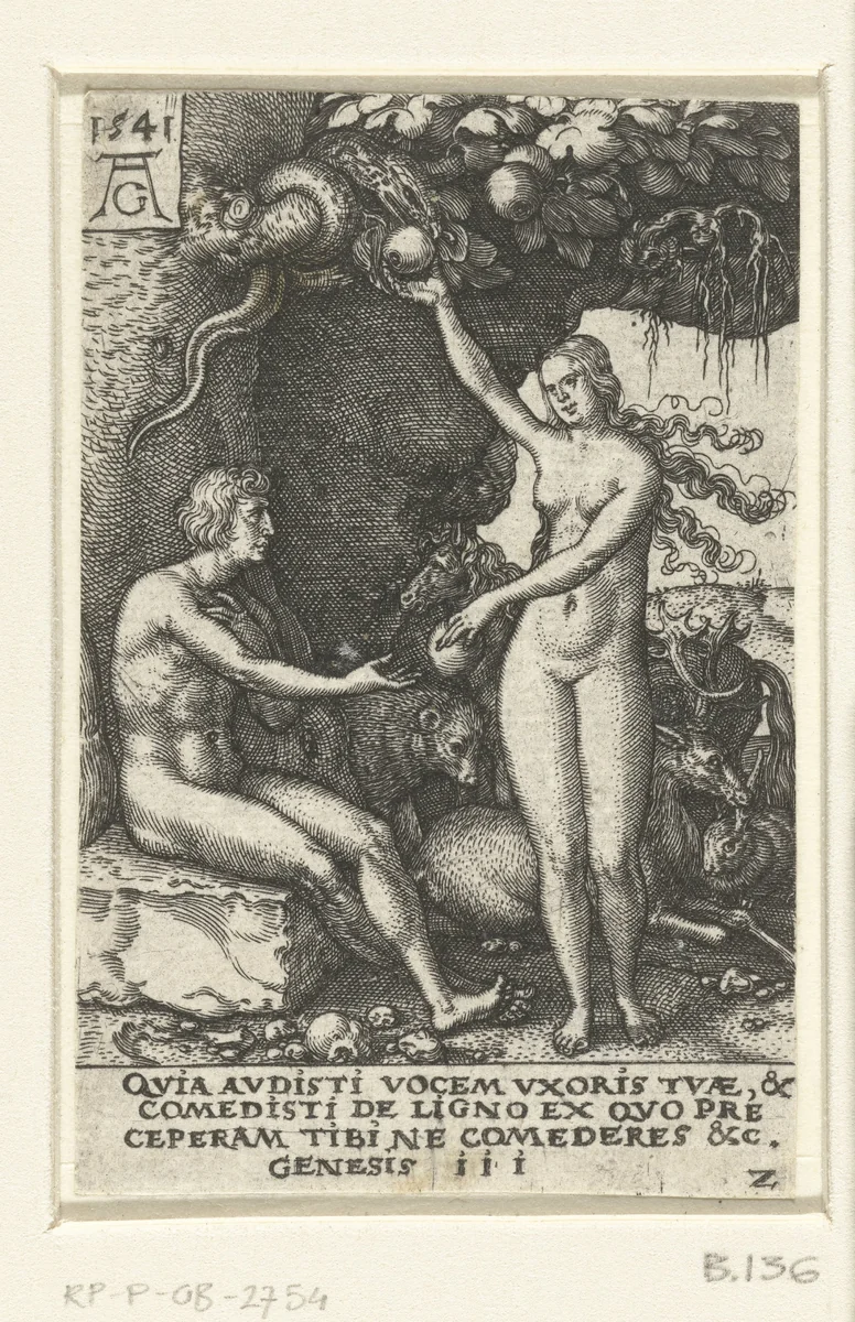 Zondeval by Unknown, print, 1541