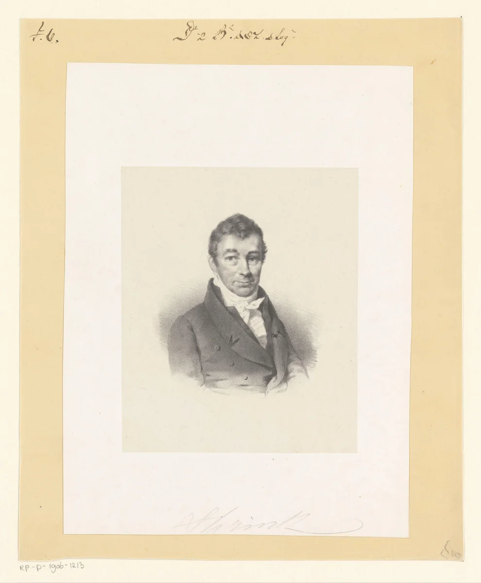 Portret van Antoni Christiaan Wynand Staring van den Wildenborch by anonymous, print, 1822-1845