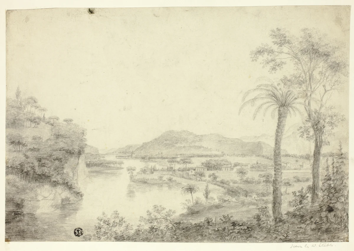 South American Landscape by W. Stubbs, drawing, 1630-1897