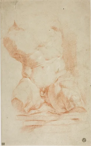 Belvedere Torso by Peter Paul Rubens, drawing, 1597-1640