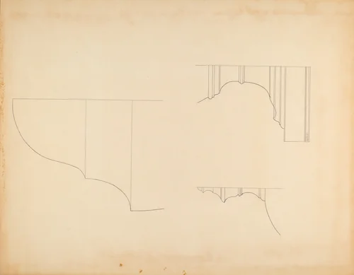 Knife and Spoon Box - Line Drawing by Isidore Sovensky, index of american design, 1940