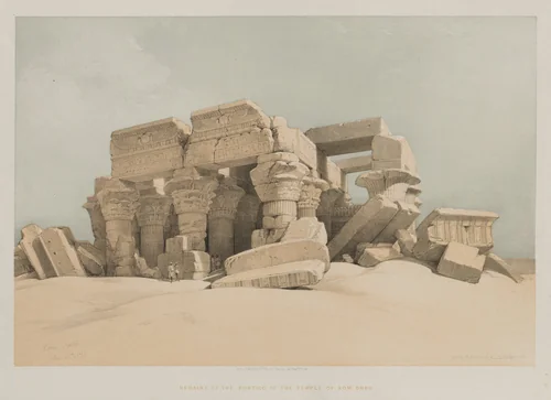 Egypt and Nubia, Volume II: Kom-Ombo by Louis Haghe, print, 1846