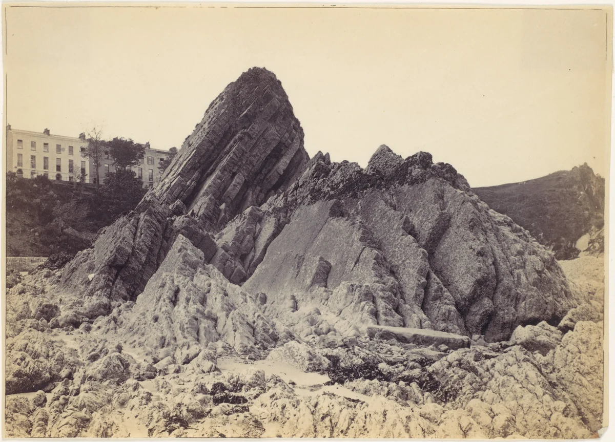 Gosceau Rock and the Croft by Francis Bedford, photograph, 1870-1879