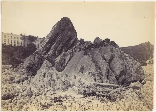 Gosceau Rock and the Croft by Francis Bedford, photograph, 1870-1879