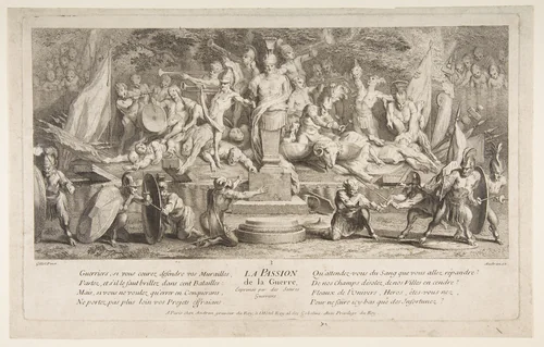 The Passion for War by Claude Gillot, print, 1685-1722