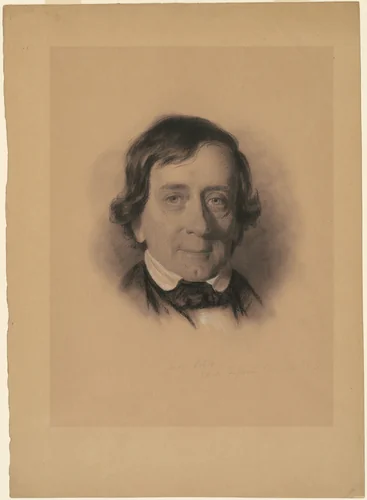 Richard Peters by Eastman Johnson, drawing, 1837-1847