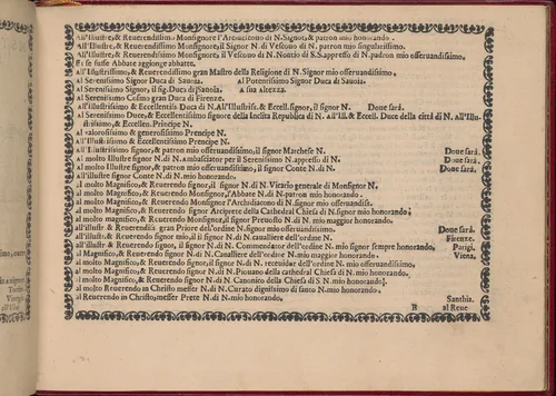 Ghirlanda: Di sei vaghi fiori scielti da piu famosi Giardini d'Italia, page 5 (recto) by Pietro Paulo Tozzi, book, 1604
