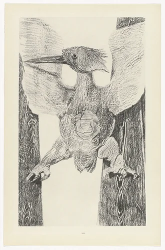 The Origin of the Clock (L'Origine de la pendule) from Natural History (Histoire naturelle) by Max Ernst, print, 1925