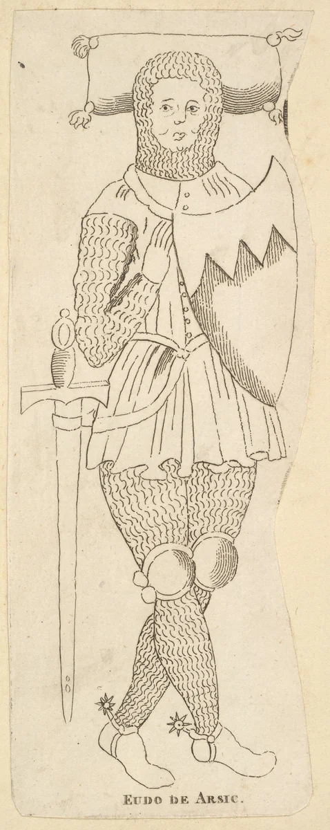 Monument of Eudo de Arsic by anonymous, print, 1785-1795