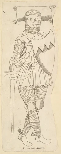 Monument of Eudo de Arsic by anonymous, print, 1785-1795