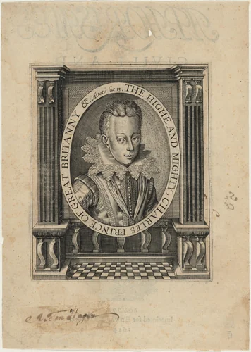 Charles I, at 13 Years of Age by Unknown 19th Century, print, 1613