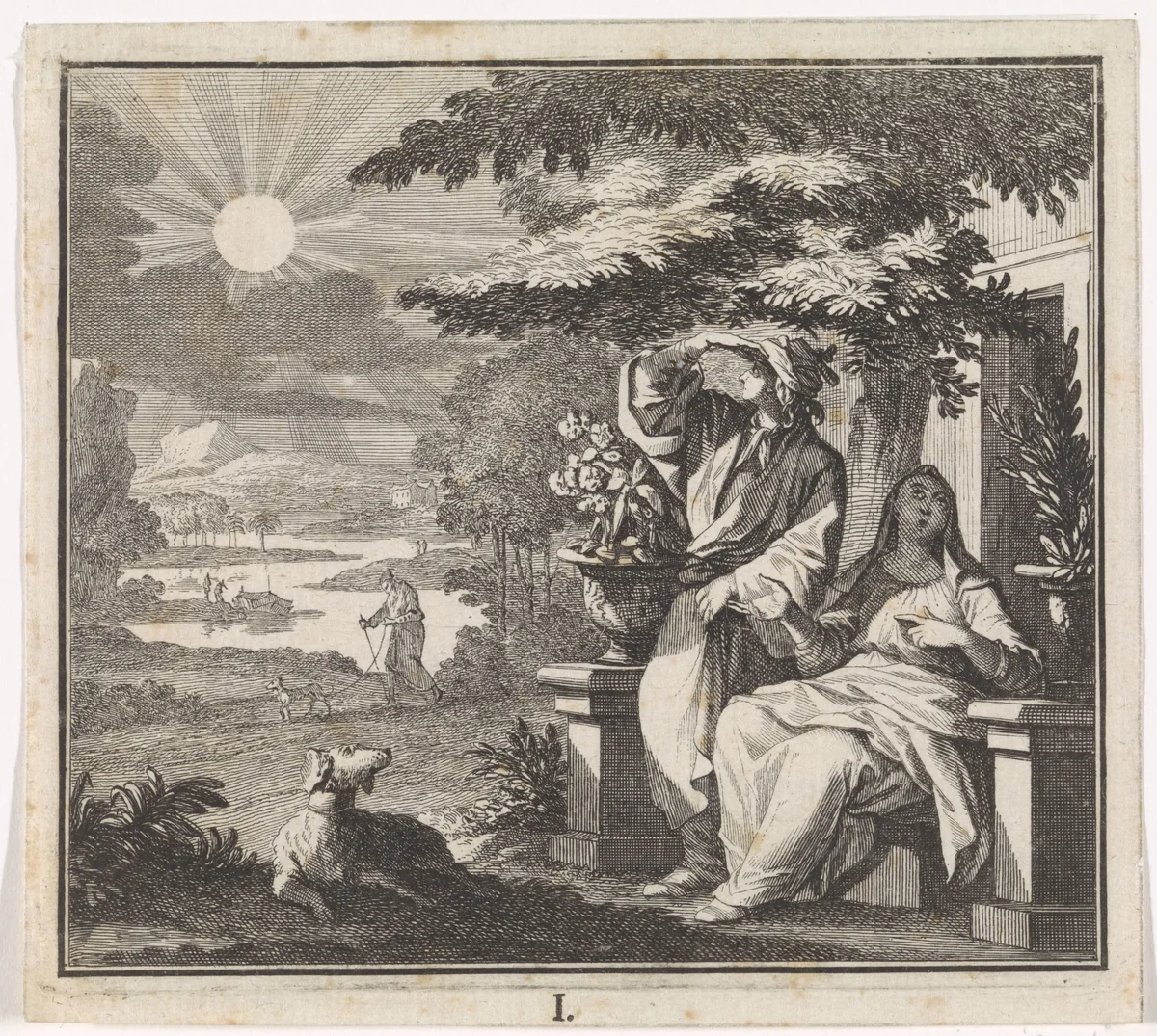 Embleem: zon by Caspar Luyken, print, 1700