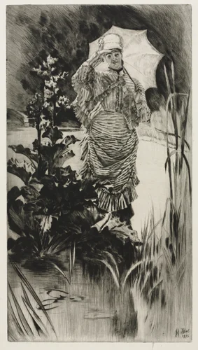 Spring Morning by James Tissot, print, 1875