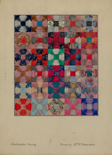 Quilt by William P. Shearwood, index of american design, 1936