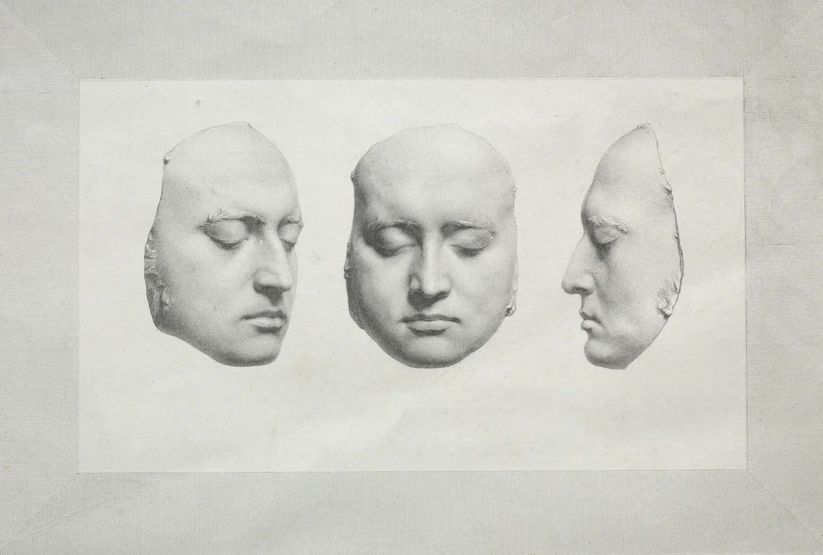 Death Mask of Sir Thomas Lawrence by Richard James Lane, print, 1830