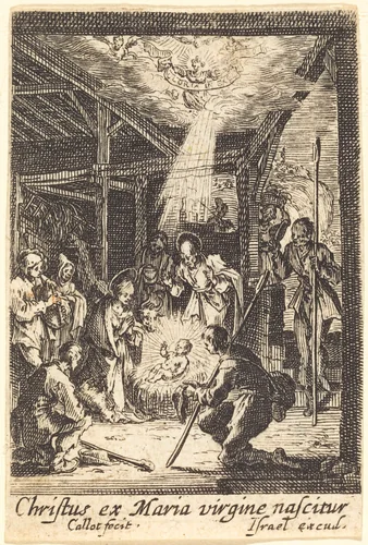 The Nativity by Jacques Callot, print, 1628-1638