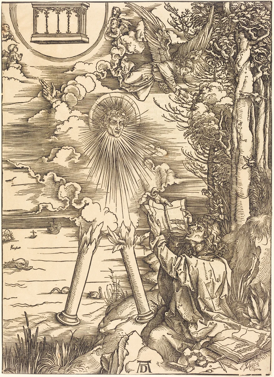 Saint John Devouring the Book by Albrecht Dürer, print, 1496-1498