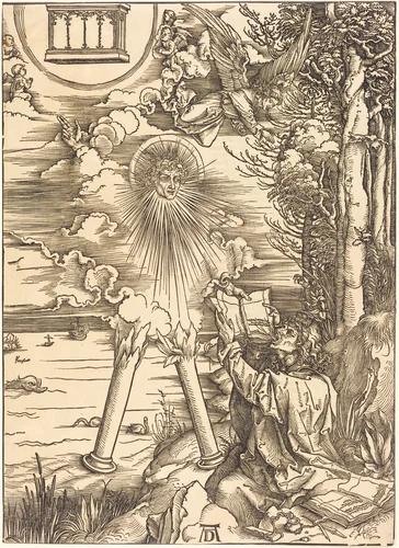 Saint John Devouring the Book by Albrecht Dürer, print, 1496-1498