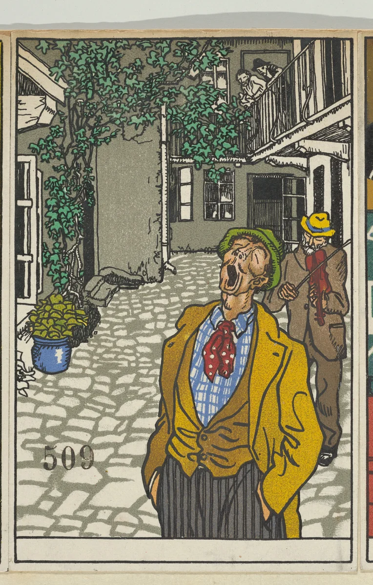 Naturally Gifted Singer (Natursänger!) by Moriz Jung, print, 1911