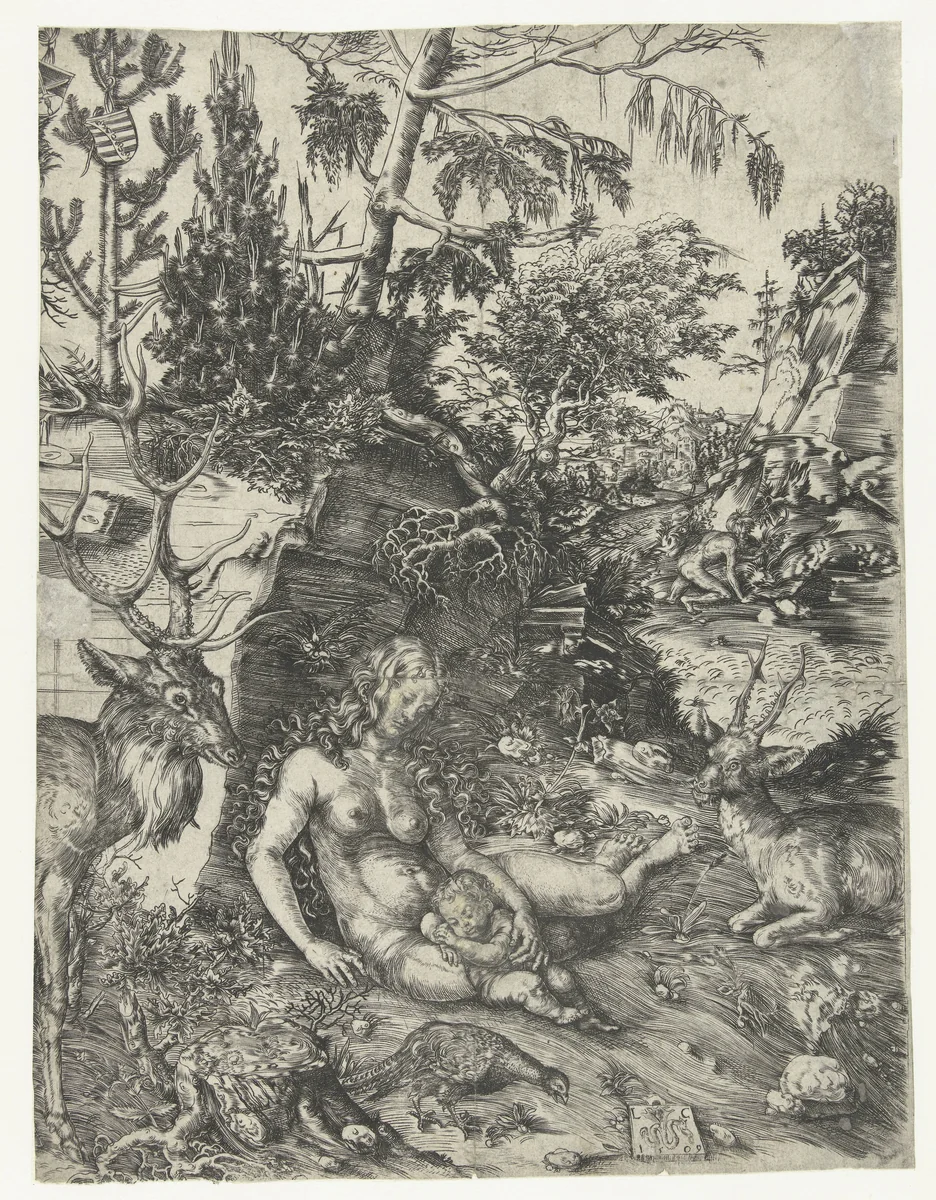 Johannes Chrysostomos doet boete by Unknown, print, 1509