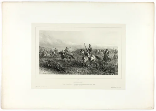 Reconnaisance, from Souvenirs d’Italie: Expédition de Rome by Denis Auguste Marie Raffet, print, 1858