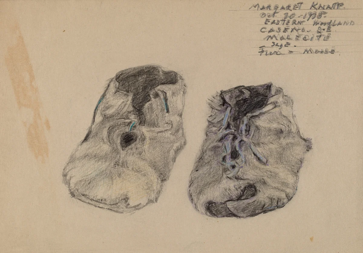 Booties by Margaret Knapp, index of american design, 1935