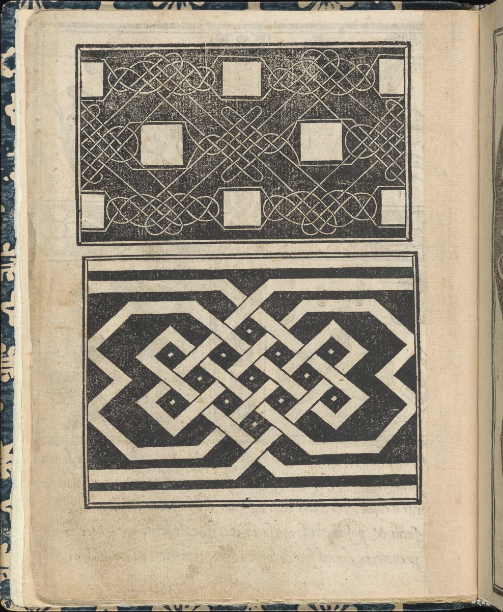 Essempio di recammi, page 3 (verso) by Giovanni Antonio Tagliente, book, 1530