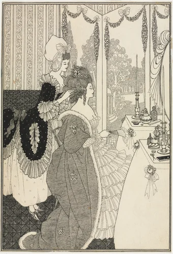 The Toilet, from The Rape of the Lock by Alexander Pope by Aubrey Beardsley, drawing, 1890-1898