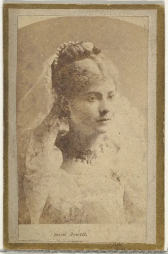Sara Jewett, from the Actresses and Celebrities series (N60, Type 2) promoting Little Beauties Cigarettes for Allen & Ginter brand tobacco products by Allen & Ginter, photograph, 1887