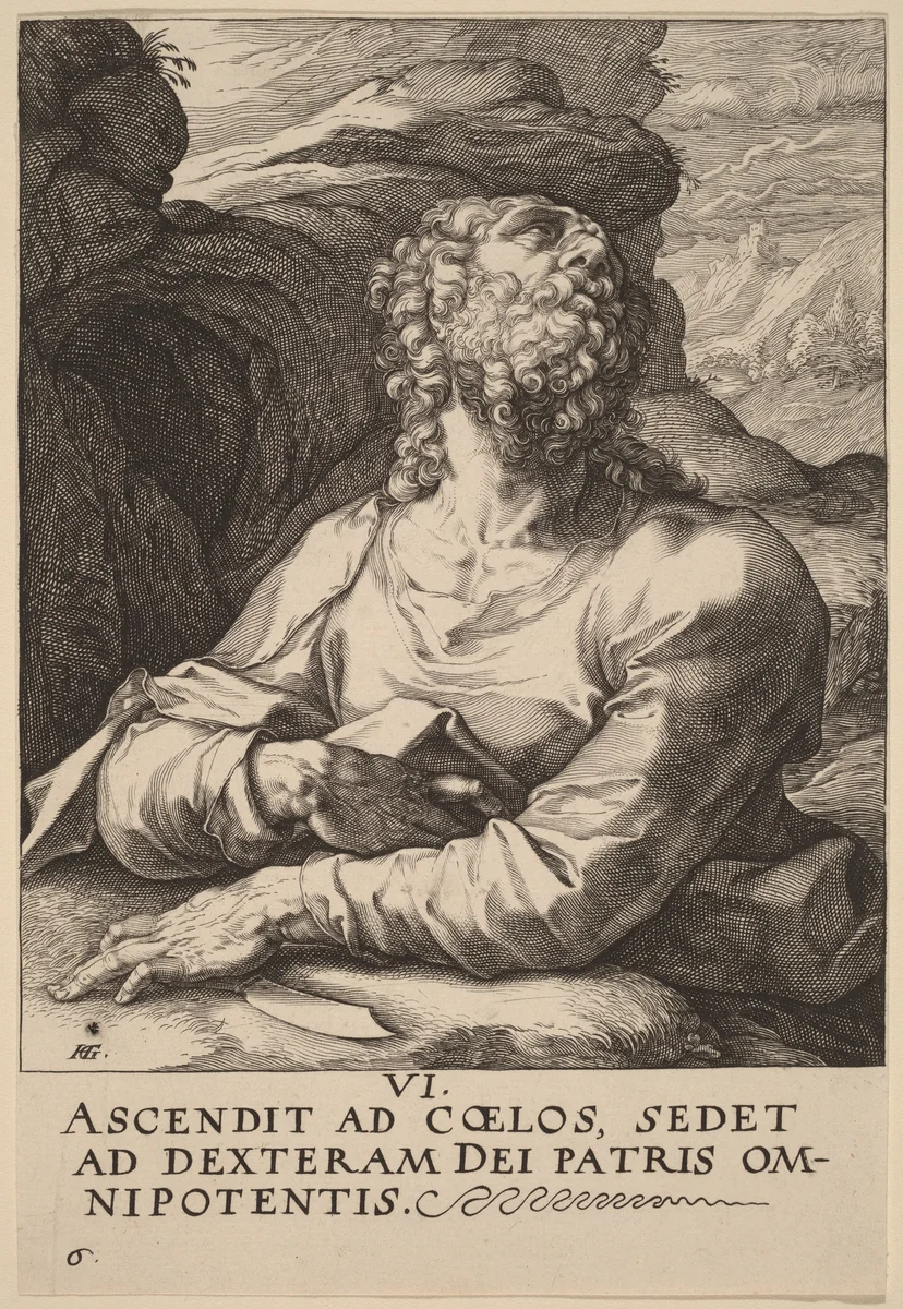 Saint Bartholomew by Hendrick Goltzius, print, 1589