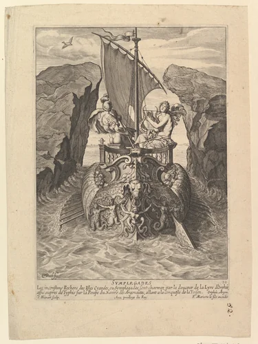 Symplegades by Cornelis Bloemaert, print, 1615-1684