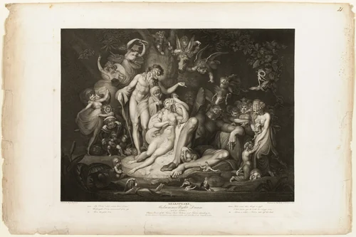 Titania's Awakening by Thomas Ryder, print, 1803