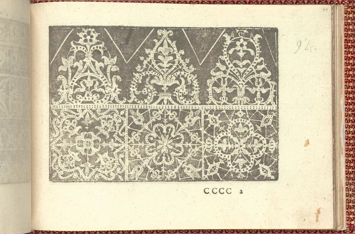 Corona delle Nobili et Virtuose Donne: Libro I-IV, page 94 (recto) by Cesare Vecellio, book, 1601