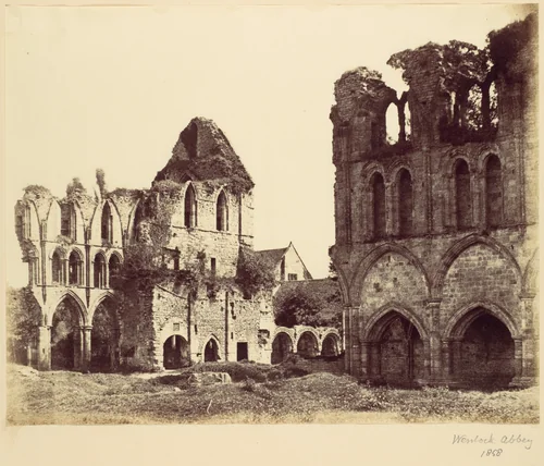 Wenlock Abbey by Alfred Capel-Cure, photograph, 1858