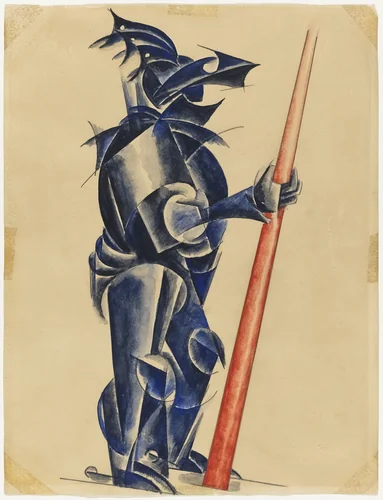Costume design for the play Romeo and Juliet by Liubov Popova, drawing, 1921