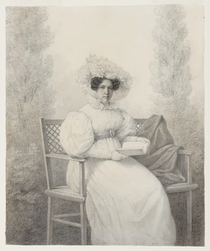 Portrait of Laure Bosc, wife of Adolphe Balguerie by María del Rosario Weiss Zorrilla, drawing, 1825-1835