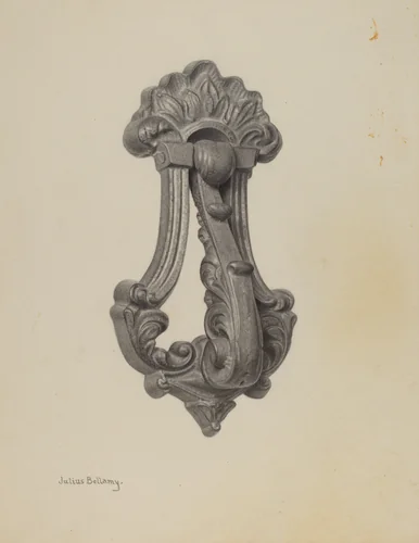 Door Knocker by Julius Bellamy, index of american design, 1940