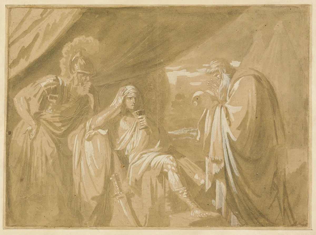 Alexander's Confidence with his Physician Philip by Benjamin West, drawing, 1769-1771