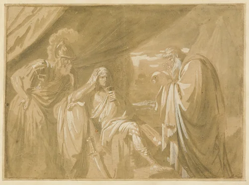 Alexander's Confidence with his Physician Philip by Benjamin West, drawing, 1769-1771