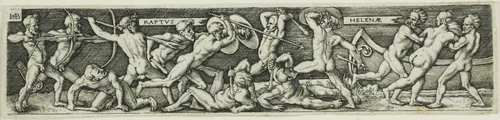 The Abduction of Helen by Sebald Beham, print, 1520-1550