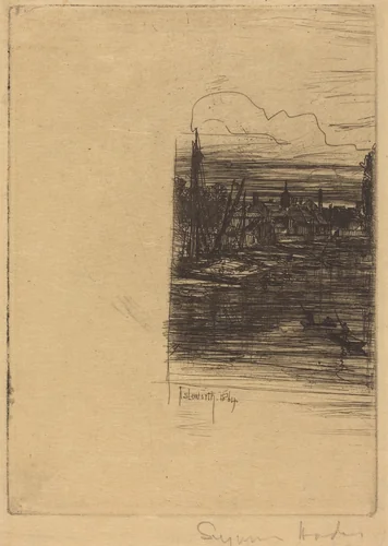 Isleworth by Francis Seymour-Haden, print, 1864