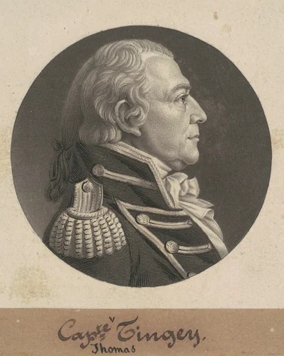 Thomas Tingey by Charles B. J. Févret de Saint-Mémin, print, 1806
