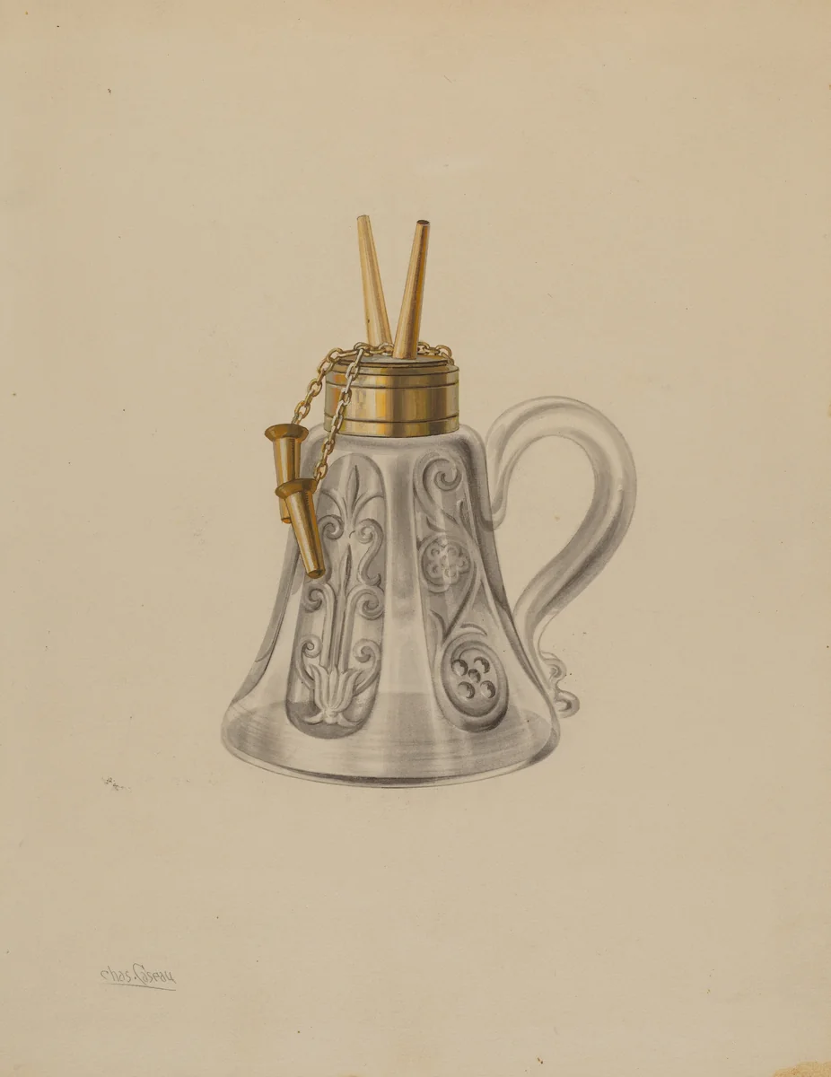 Lamp by Charles Caseau, index of american design, 1935-1942