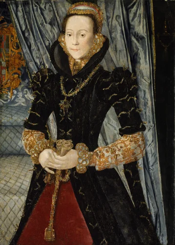Portrait of a Lady of the Wentworth Family (Probably Jane Cheyne) by Hans Eworth, painting, 1563