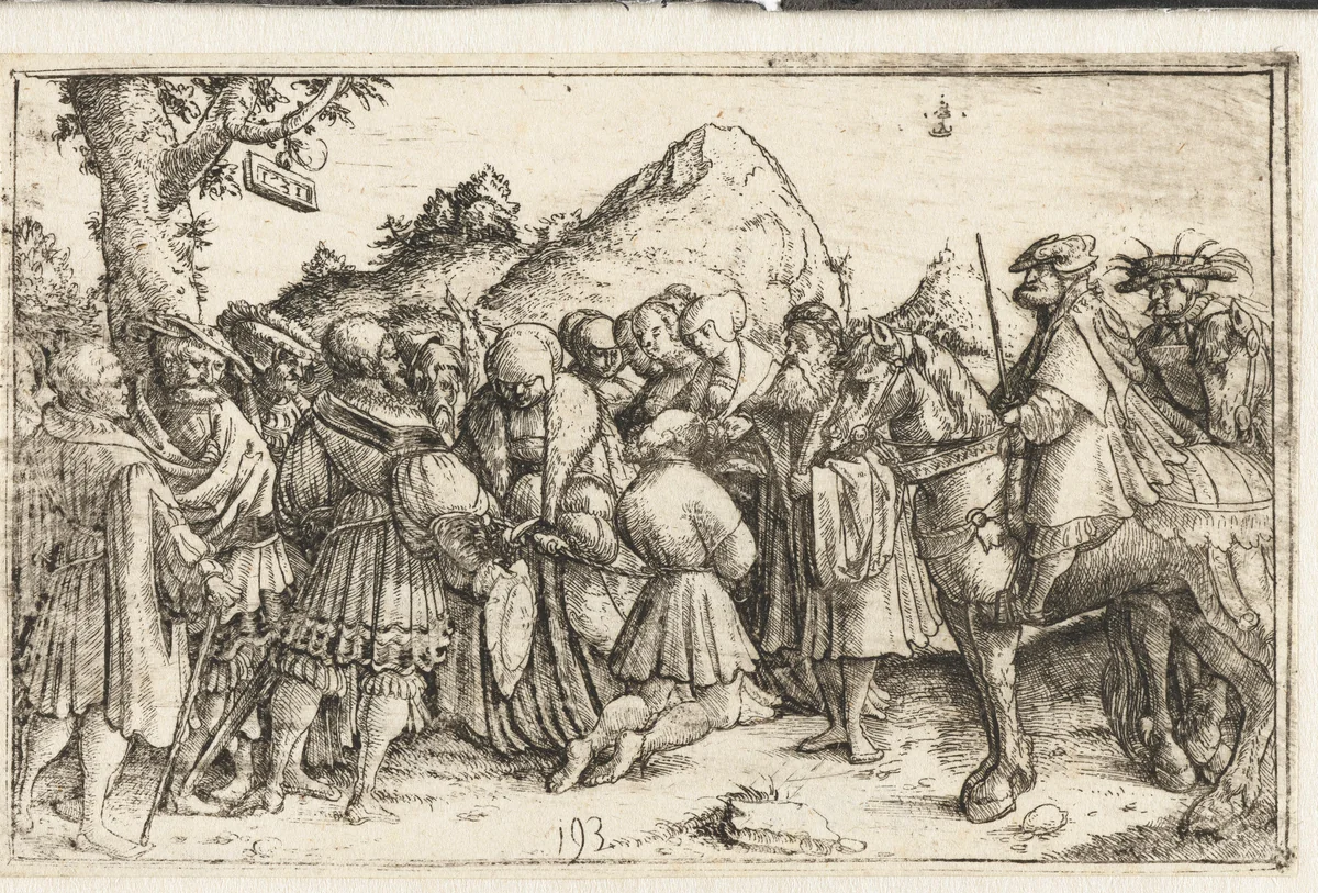 Bevrijding van een veroordeelde by Monogrammist CB, print, 1531