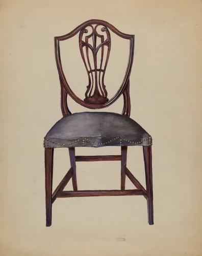 Chair by Mina Lowry, index of american design, 1936